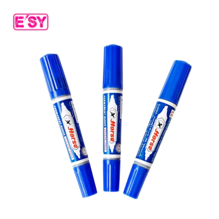 1 แถม 1 Horse ตราม้า ปากกา ปากกาเคมี ปากกาเมจิก 2 หัว สีน้ำเงิน สีดำ