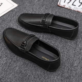 ⚡ พร้อมส่ง รองเท้าโลฟเฟอร์ลําลอง รองเท้าหนัง แบบสวม แฟชั่นสําหรับผู้ชาย