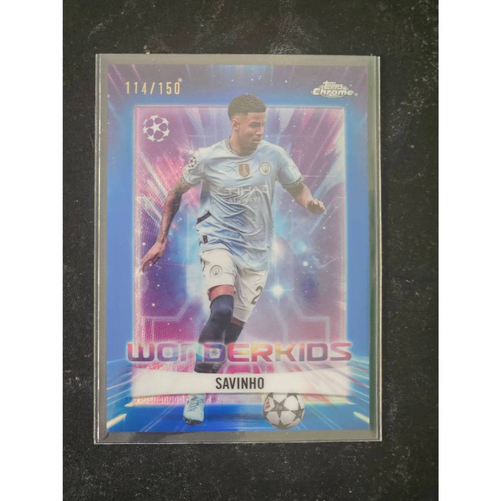 การ์ดสะสม Topps :Savinho Chrome Wonderkids 114/150 2024-2025 #WK-17