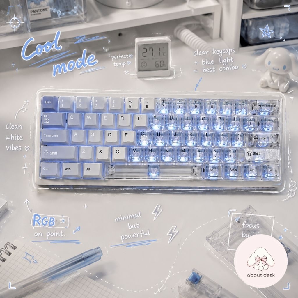 🇹🇭 คีย์แคปไล่สี Ombre แคปใส Cherry Profiles สีสวย เท่ ตรงปก keycap พร้อมส่งจากไทย