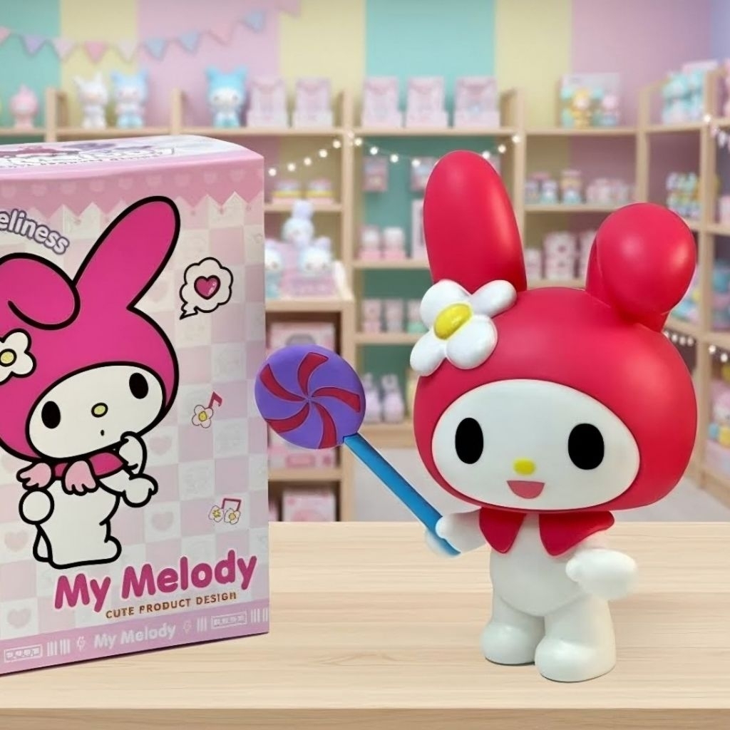 โมเดลตัวใหญ่ น่ารัก มีกลิ่นหอม มาพร้อม Lolipop และกล่องบรรจุอย่างดี วัสดุพลาสติก ตกไม่แตก คอและแขนบิดหมุนได้