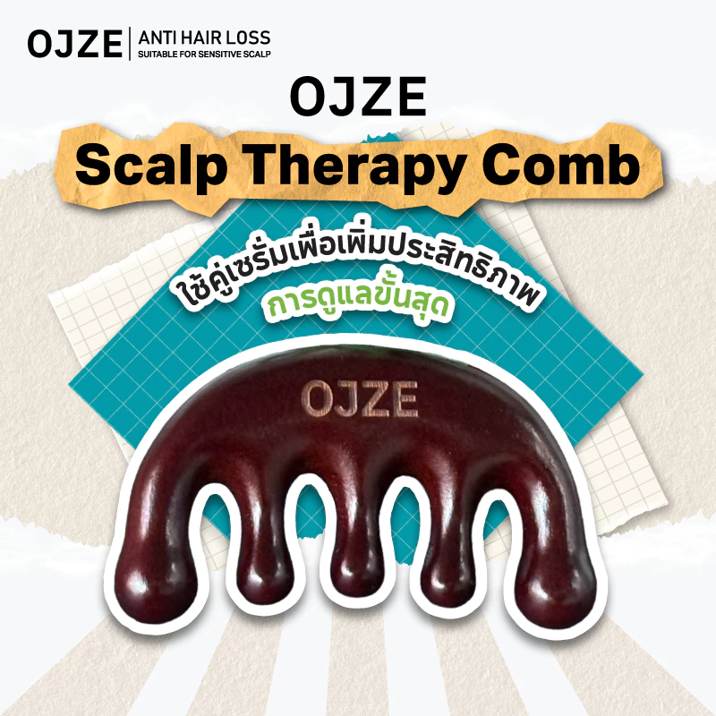 OJZE Scalp Therapy Comb หวีไม้จันทน์