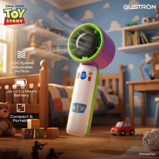 [ลิขสิทธิ์แท้] Gustron x Buzz Lightyear Super Power Handheld Fan พัดลมพกพา มีหน้าจอ LED แรงลม100 ระดับ ใช้งานสูงสุด 15ชม