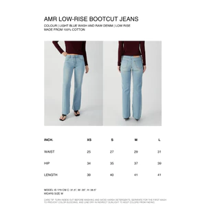 AMR DE SAISON ( AIMER ) - AMR Low Rise Bootcut Jeans (Women)