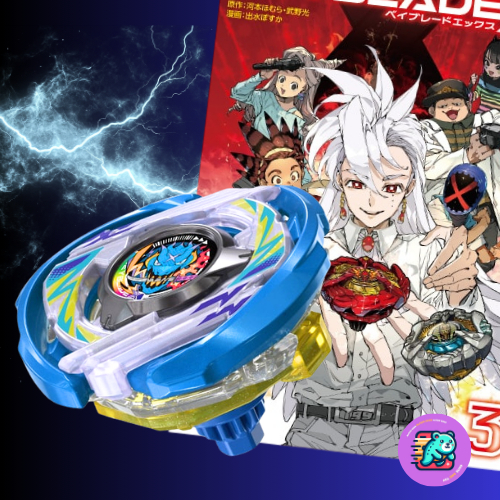 【พร้อมส่ง】*ลิขสิทธิ์แท้* / BEYBLADE X Volume 3 Full Color Special Edition with Dranark S2-70K Metal Coat: Blue