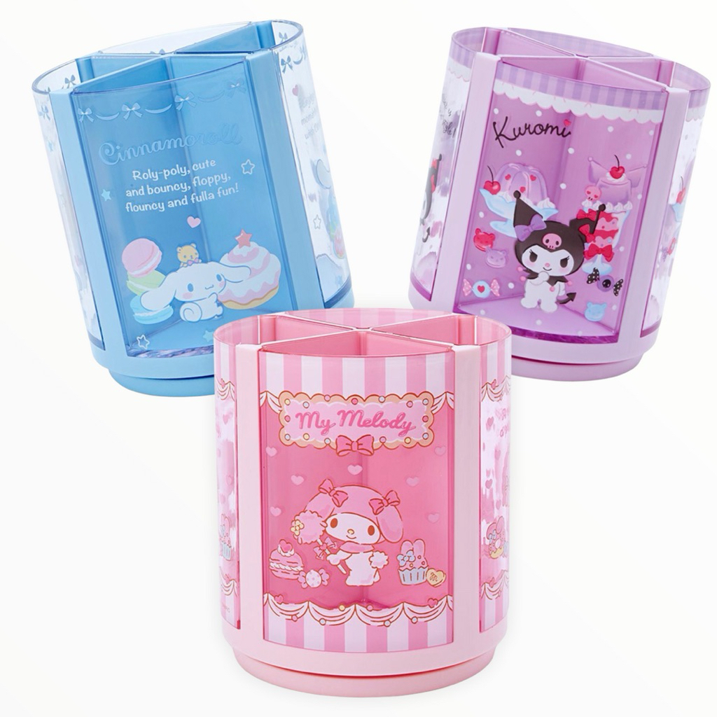 🌟พร้อมส่ง🌟 กล่องใส่ของ หมุนได้ จากSanrio ของแท้🇯🇵💯
