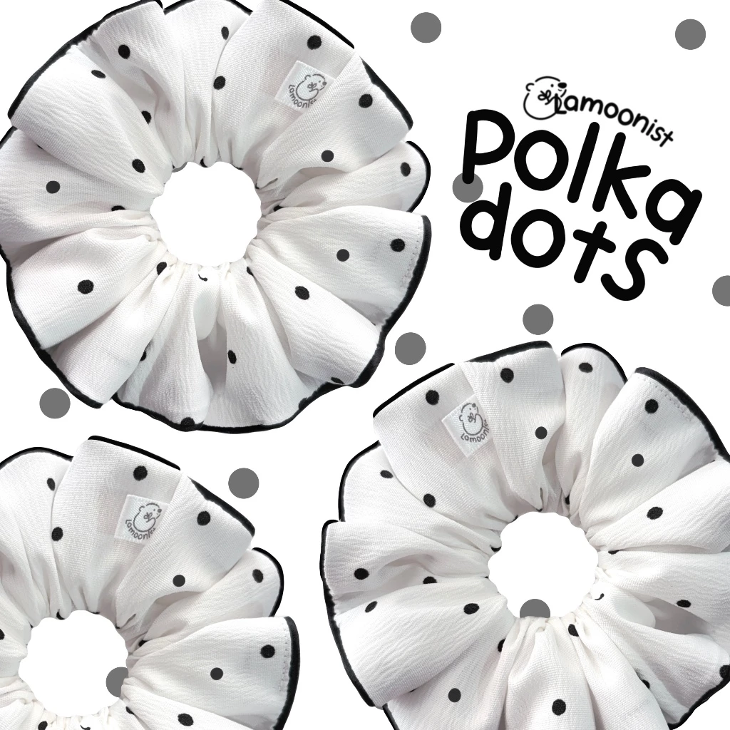 Lamoonist scrunchies • Polka dots collection