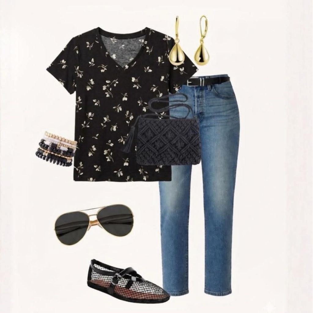 REITMENS 🟢🟢🛒🛍️🛍️ V-Neck TEE RESSENTIALS เสื้อคอวี ใส่สบาย เนื้อผ้านุ่มๆ ทรงเข้ารูปนิดๆ 📦🛍️พร้อมส่งค่ะ🛍️📦 สีดำลายดอก