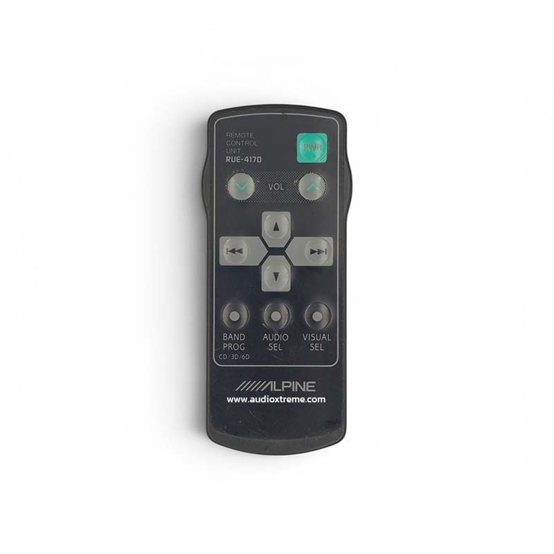 รีโมทคอนโทรล Alpine RUE-4170 แท้ มือสองญี่ปุ่น สภาพดี สำหรับฟรอนต์วิทยุและตู้ซีดีอัตโนมัติ Alpine