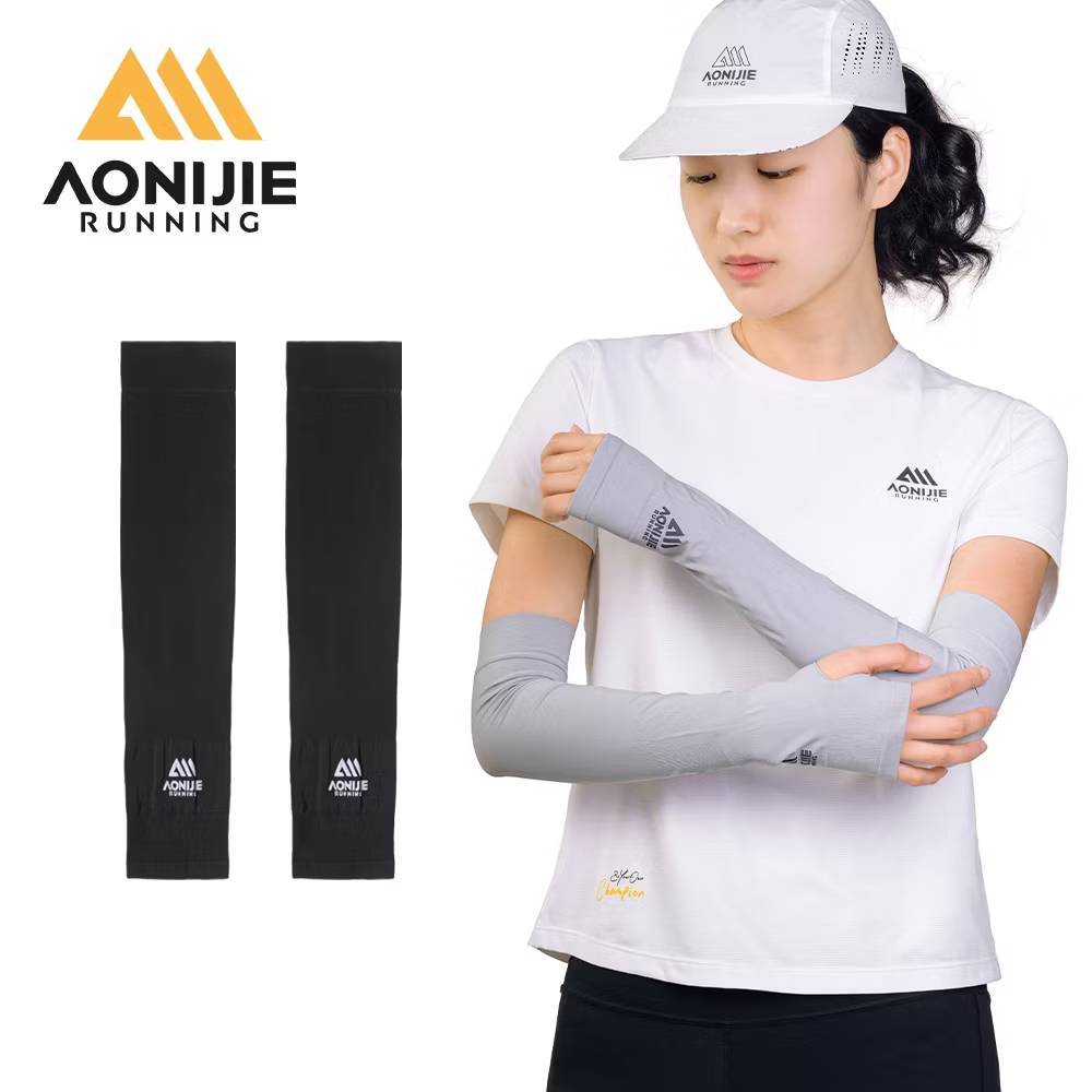 AONIJIE Arm Sleeves ปลอกแขนกันแดดเนื้อผ้าเย็น UPF50+ สําหรับตกปลา ปั่นจักรยาน วิ่ง กิจกรรมกลางแจ้งทุกชนิด