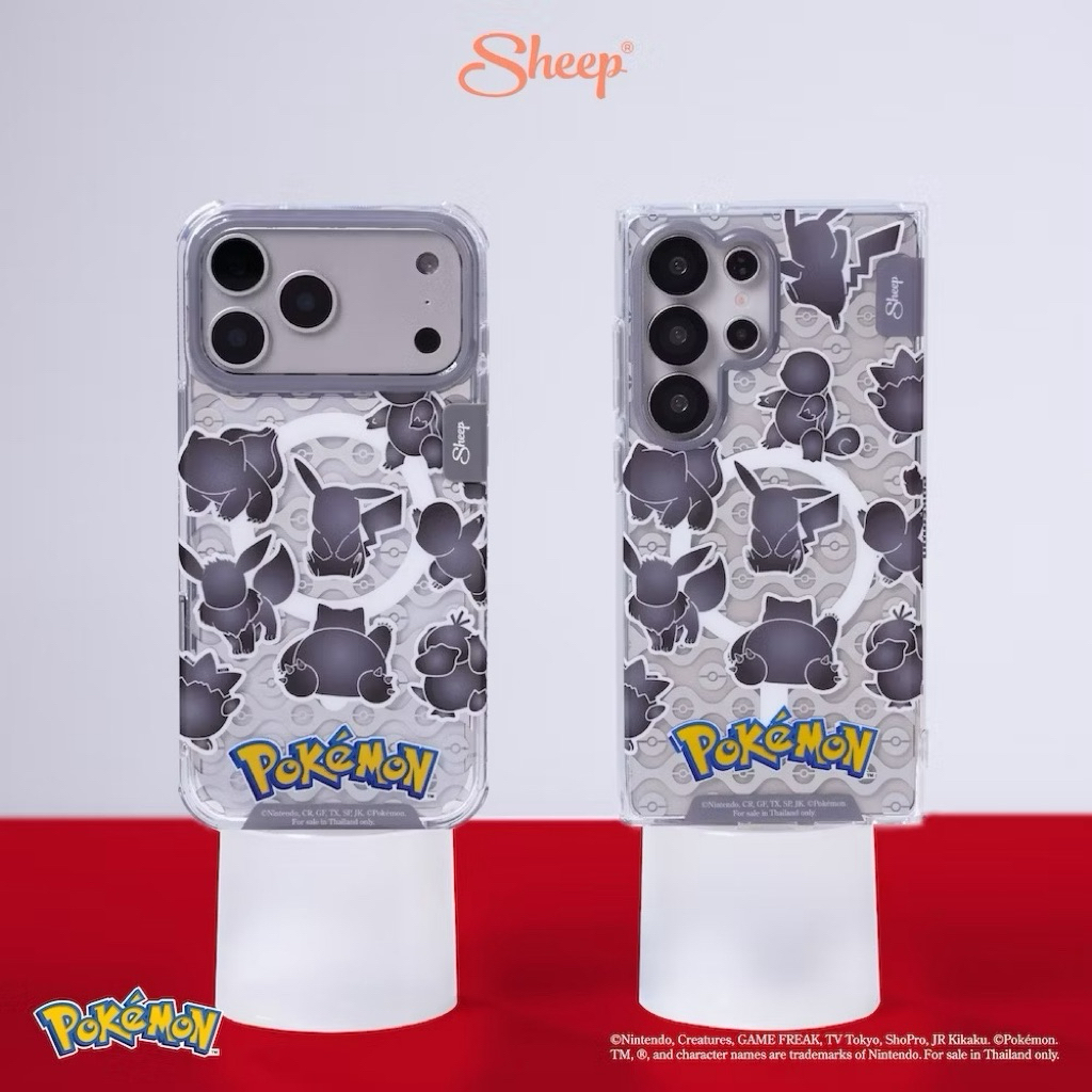 พร้อมส่ง [For iPhone MS & Samsung] Pokémon Collection เคสสำหรับไอโฟน ฟรี สายห้อยเคส S25 Ultra ชาร์จแม่เหล็ก ลายโปเกม่อน