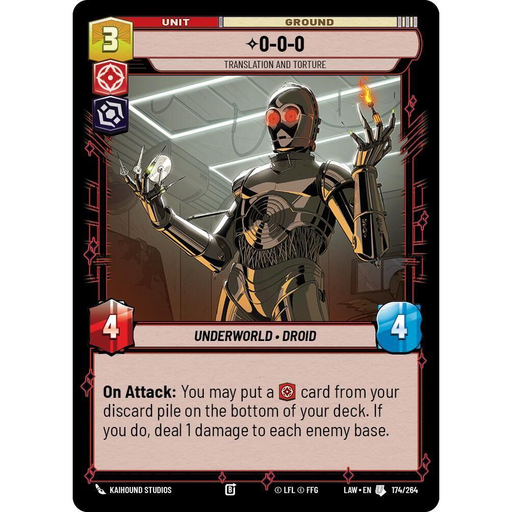 0-0-0 - Translation and Torture - A Lawless Time (LAW) Star Wars : Unlimited TCG