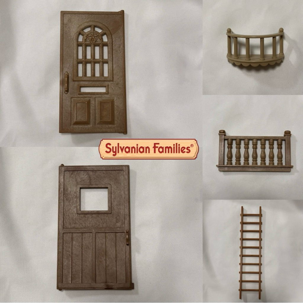 อะไหล่บ้าน slyvanian families ประตู ระเบียง บันได  อะไหล่บ้านตุ๊กตา