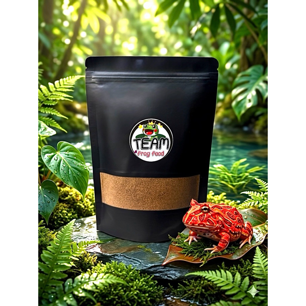 อาหารกบ ฮอร์นฟรอก200g-TeamFrogfoodอาหารปั้นกบโปรตีนสูง-ผสมวิตาม+แคลเซียม