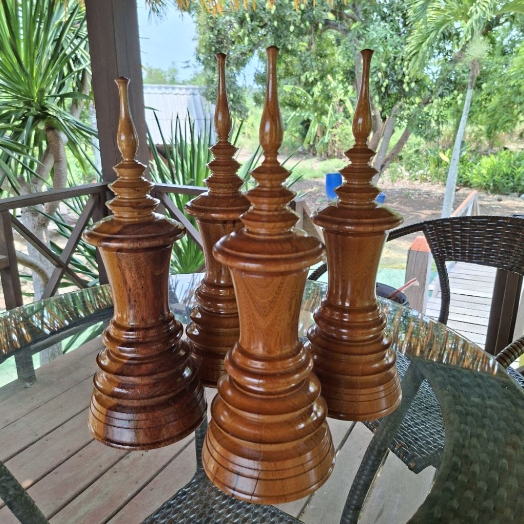 โกศ โกศไม้ โกศบรรจุอัฐิ โกศใสกระดูก งานกลึงจากมือ งานฝีมือ handmade
