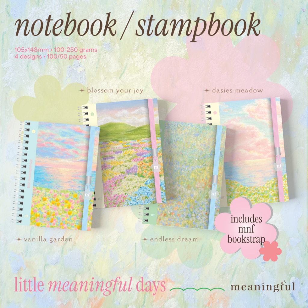 Notebook / Travel notebook / Stampbook สมุดบันทึก ขนาดกพา A6 | Meaningful Pocket Notebook