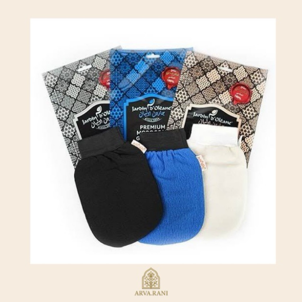 <พร้อมส่ง> Jardin d’Oléane ถุงมือสครับผิวโมร็อกโก ผ้าหนาเกรดพรีเมี่ยม