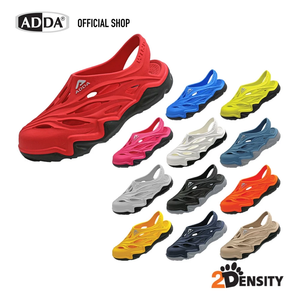 ADDA 2density รองเท้าแตะ รองเท้าลำลอง สำหรับผู้ชาย แบบสวมหัวโต รัดส้น รุ่น  5TD75M1 (ไซส์ 7-12)
