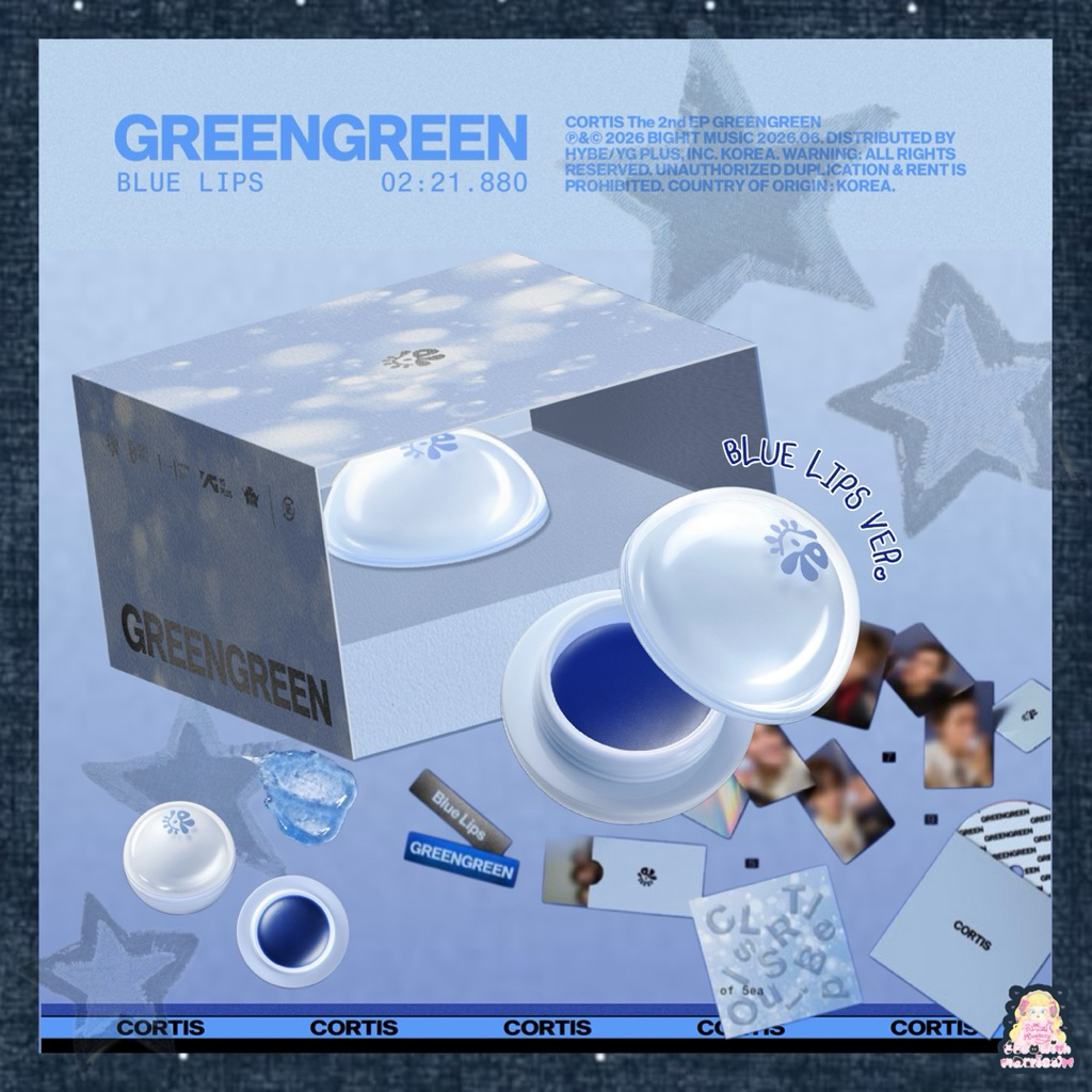 🛒 pre ✴︎ Blue Lips - อัลบั้ม CORTIS - The 2nd EP [GREENGREEN] คอทิส 𓂃𓈒
