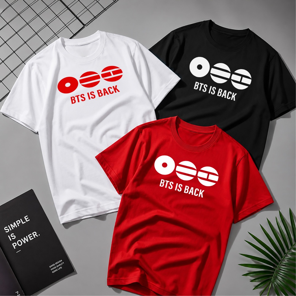 BTS เสื้อยืดLOGO ARIRANG บีทีเอส IS BACK kpop namjoon seokjin yoonki jhope jimin V jungkook