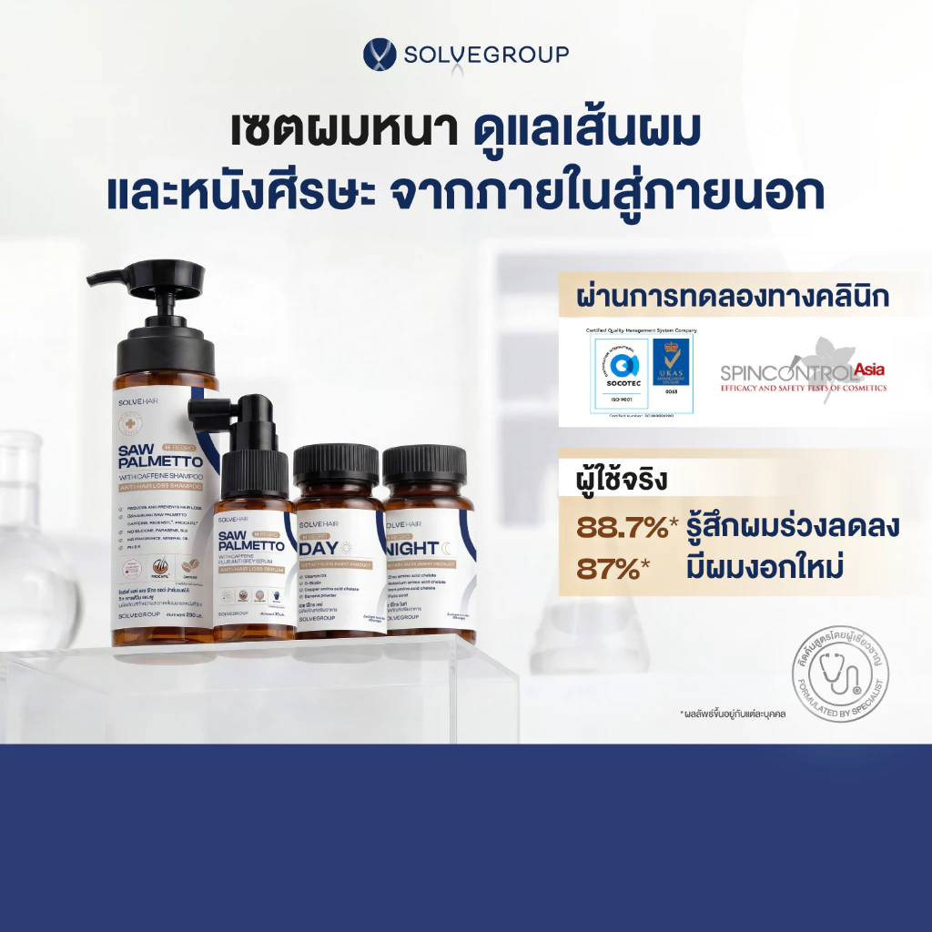 Solve Hair Full Set เซตผมหนา