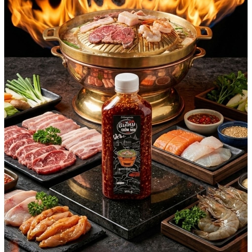ใหม่!! ชิมไหม ขายวันแรก น้ำจิ้มหมูกระทะ สูตรน้ำจิ้มข่า ABC