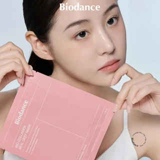 BIODANCE Bio Collagen Real Deep Mask บำรุงลึก ใช้ค้างคืน ฟื้นฟูผิวขาดน้ำ กระชับรูขุมขน เพิ่มความเต่งตึง (34g*4ea)