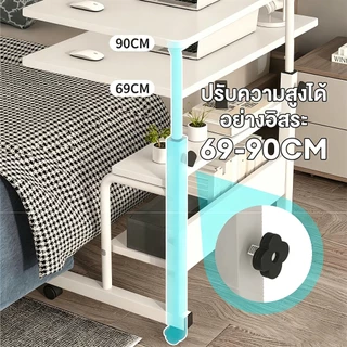 โต๊ะข้าง 60x40cm/80x40cm โต๊ะคอมมีชั้นวางของ ห้องนอน โต๊ะเขียนหนังสือเด็ก Computer Desk ประกอบง่าย