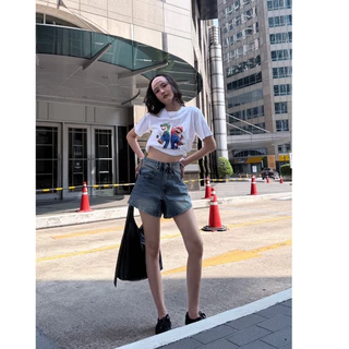 ยีนส์ Nammon Jeans P07-P08 กางเกงยีนส์ขาสั้น รุ่น Chill Baby - ผ้าไม่ยืด