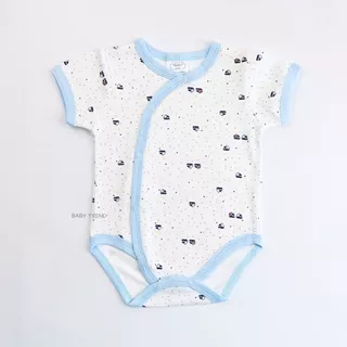Kids Center ชุดบอดี้สูทเด็กแรกเกิด 0-9 เดือน Bodysuit ขาเว้ากระดุมสแน๊ปหน้า ลายน่ารัก ผ้าคอตตอน 100%