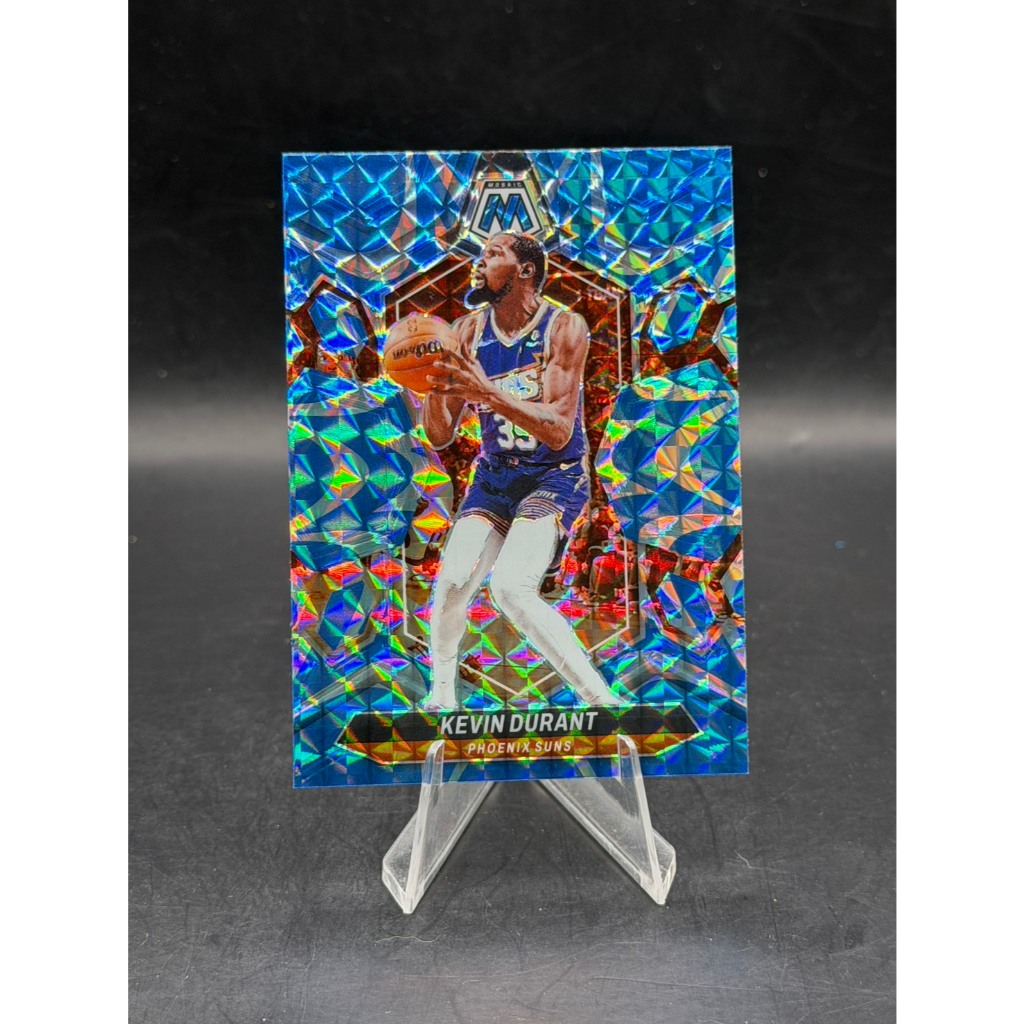 Kevin Durant 2023-24 Panini Mosaic #180 - Blue Reactive Parallel