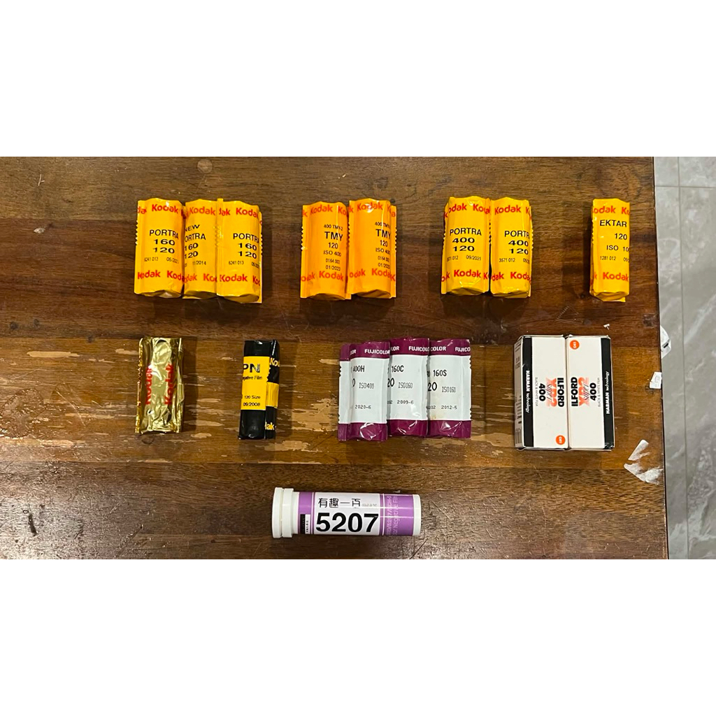 ฟิล์ม 120 หมดอายุ/kodak/Ilford/Fuji