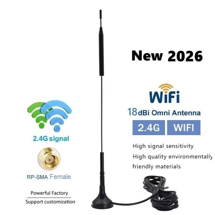 เสาอากาศ Wifi 18dBi Omni 2.4GHz Signal Booster High Gain External