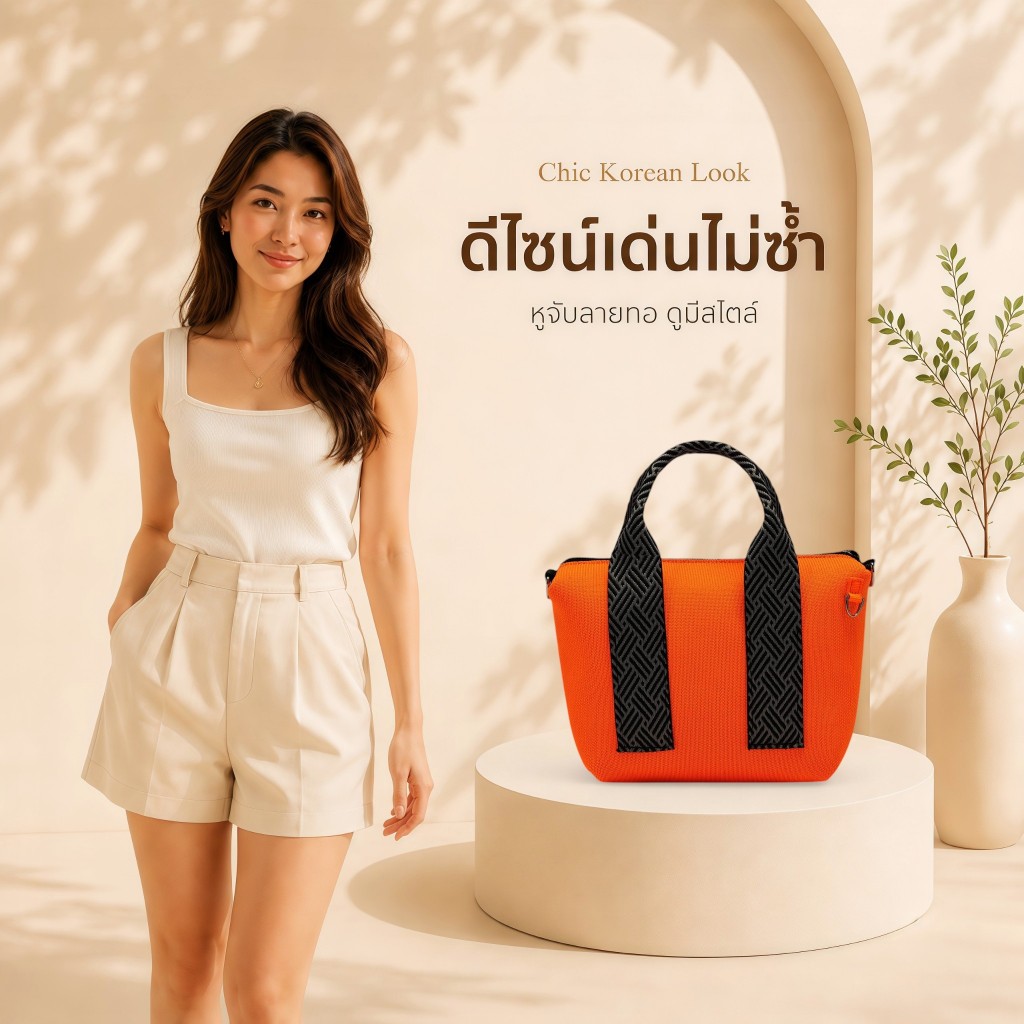Maison Solan กระเป๋าถือผู้หญิงส ไตล์ญี่ปุ่นมินิมัลลิสต์ที่มีลักษณะที่หรูหรา 3D เนื้อถัก กระเป๋าถือ Shoulder Bag