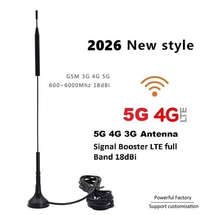 5G 4G 3G 18dBi High Gain Small Suction Cup Antenna for Signal Booster 2nd generation newest 2024