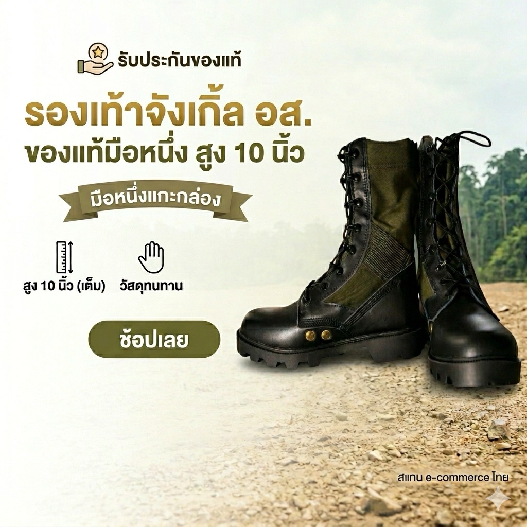 รองเท้าจังเกิ้ล อสฺ ของแท้มือ1