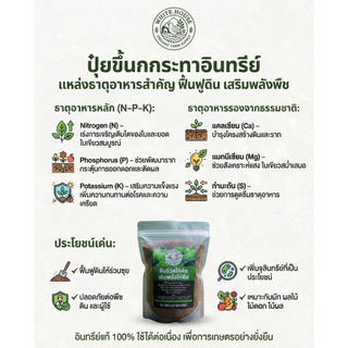 ปุ๋ยขี้นกกระทาแท้ 100% ปุ๋ยอินทรีย์ ปุ๋ยคอก บดละเอียด แห้งสนิท บำรุงดิน ผักสวนครัว ไม้ดอก ไม้ผล 1 กก. x 5 ถุง (5 กก.)