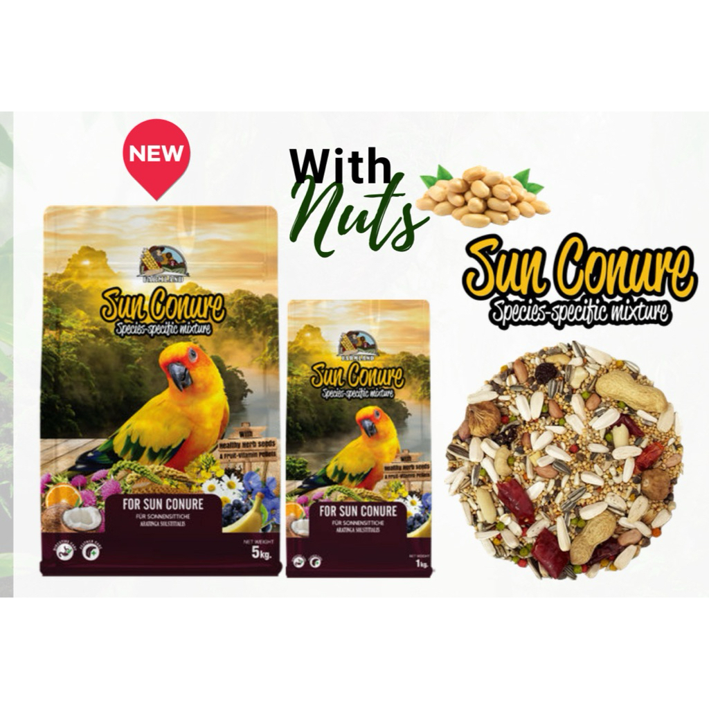 อาหารนกแก้ว ซันคอนัวร์ (Farmland Sun Conure Species-specific mixture) 1 kg.