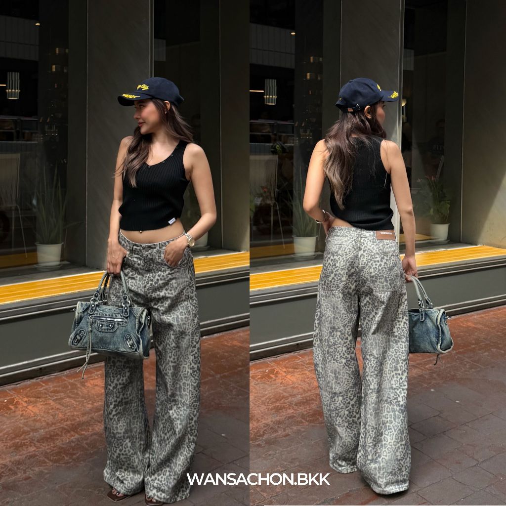 (พรีออเดอร์เฉพาะ Size M) WSC l ZOE LEOPARD JEANS