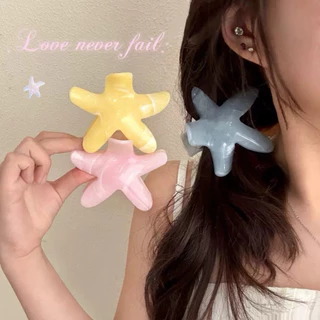 Cute 514 กิ๊บรวบผม กิ๊บหนีบผมปลาดาวสีหวาน กิ๊บงับผมแฟชั่น