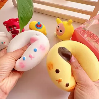 ของเล่นบีบสกุชชี่ สุ่มบีบได้ คลายเครียด สกุชชี่ Squishy ทำจาก PU ยืดหยุ่นสูง Decompression Toy