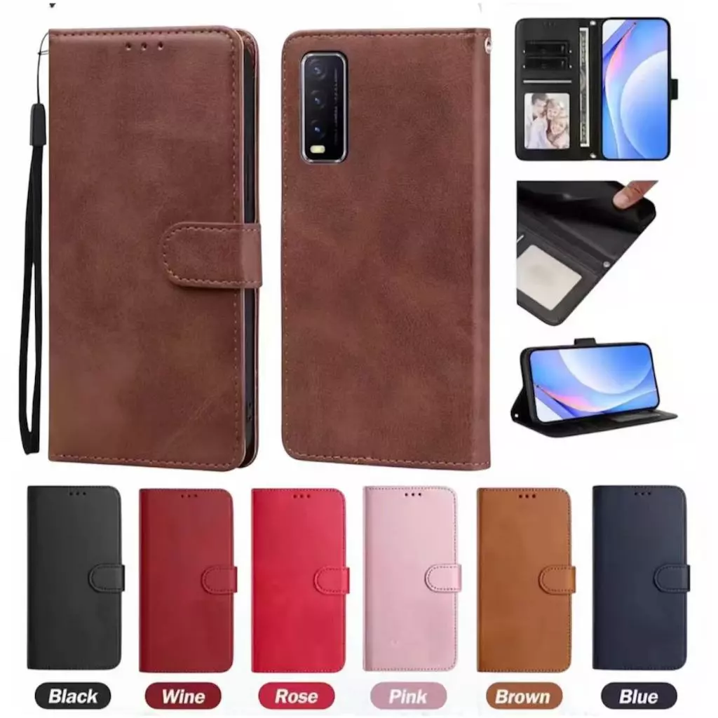 เคสฝาพับหนัง ล็อคได้ สำหรับ Vivo Y11 Y12 Y15 Y17 Y12A Y12S Y3S Y20 Y20S Y20I Y02 Y02A Y02Tเคสกันกระแทกฝาพับ พร้อมช่องใส่