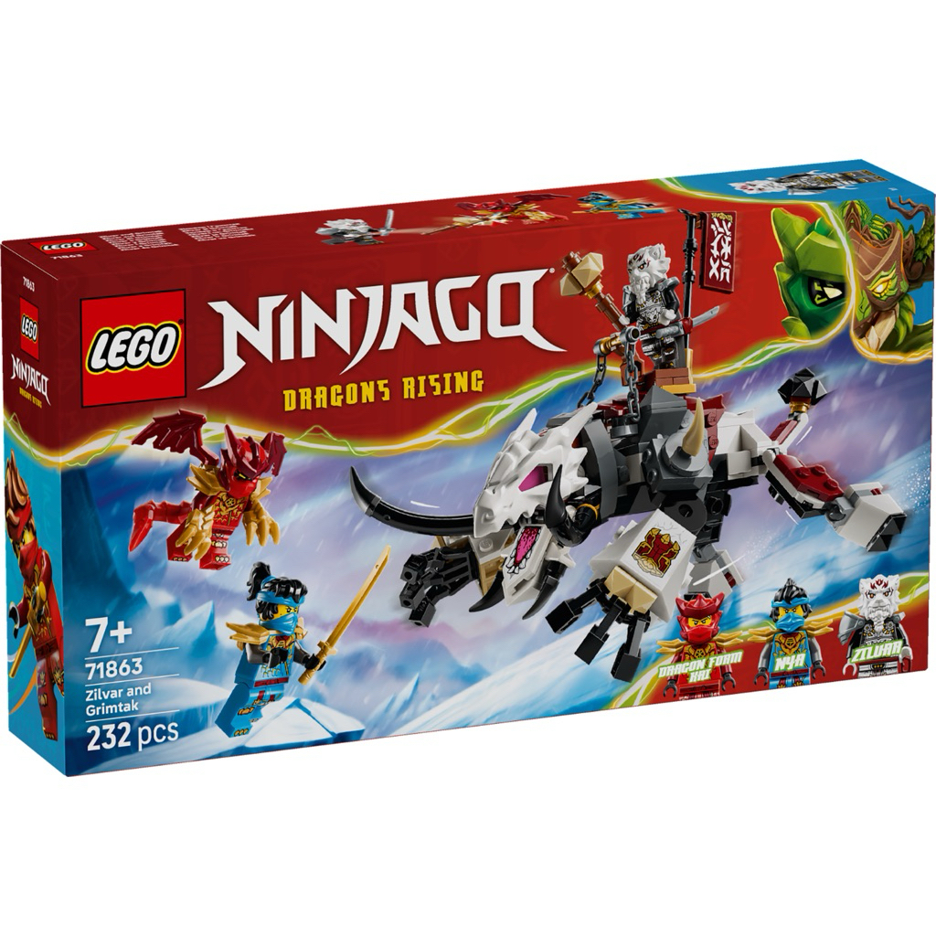 LEGO 71863 : NINJAGO Zilvar and Grimtak the Dragon Beast