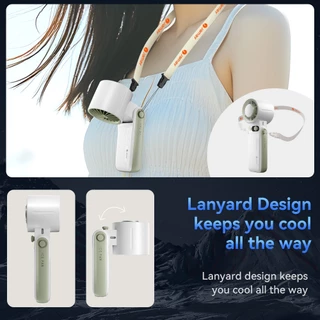 JAMAY Mini พัดลมพกพา เวลาใช้งาน 30ชั่วโมง พับได้ Type C จอแสดงผล LED ปรับระดับได้ 199ระดับ ลมแรง เงียบ พัดลมมือถือ F5PRO