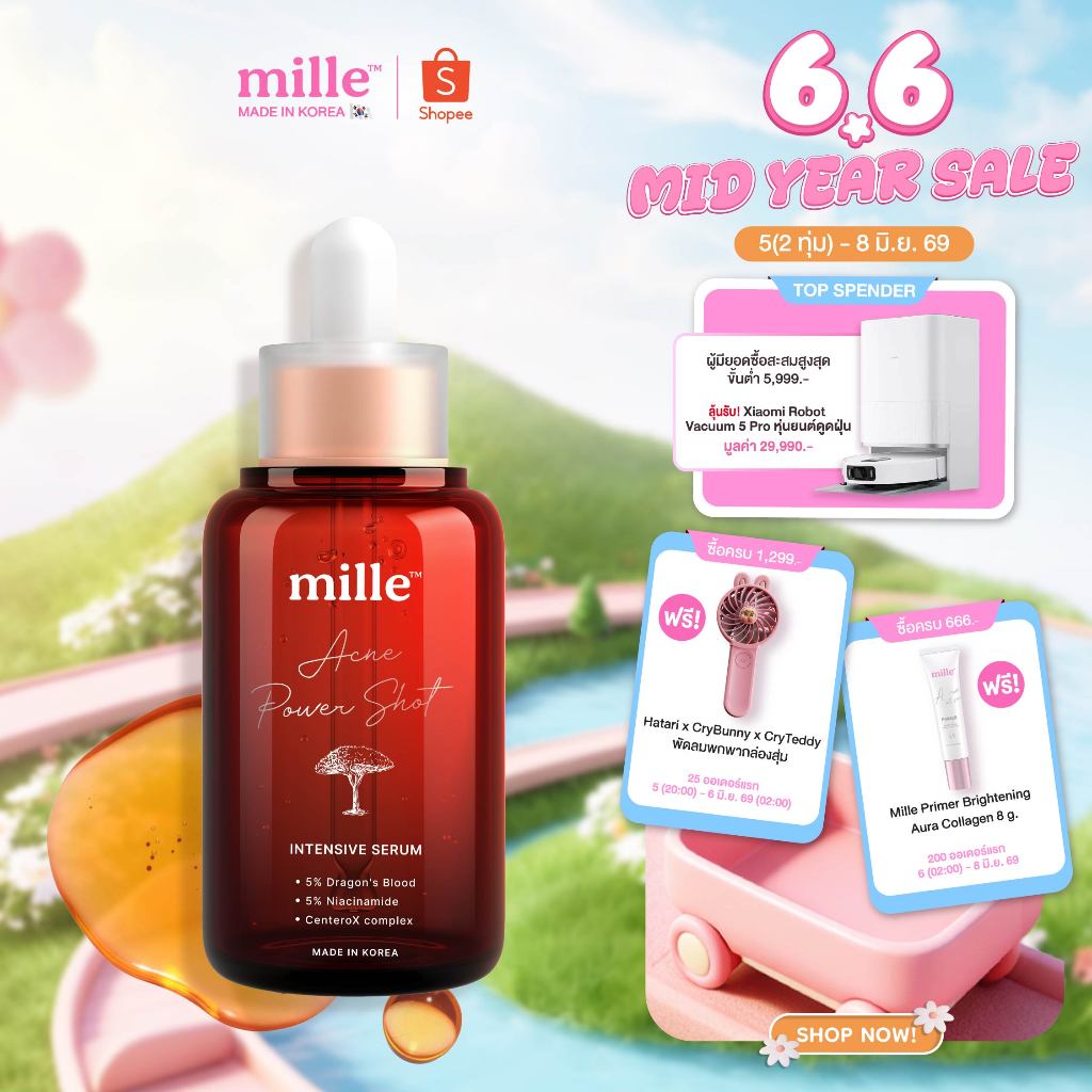MILLE ACNE POWER SHOT INTENSIVE SERUM 35ml.