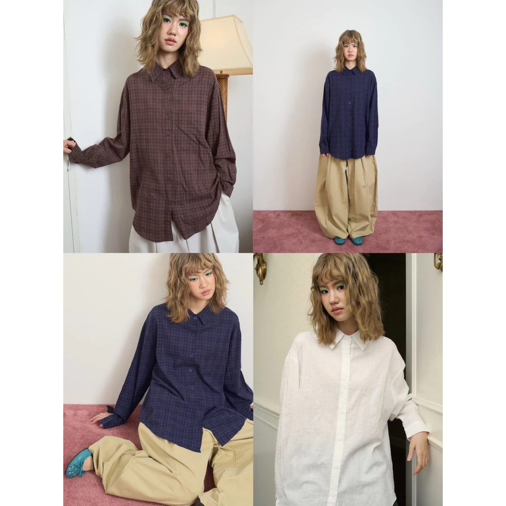 6.6 odbc Sun oversize shirt เสื้อเชิร์ตแยนยาว ปัก ordinary but cute🪡🧵