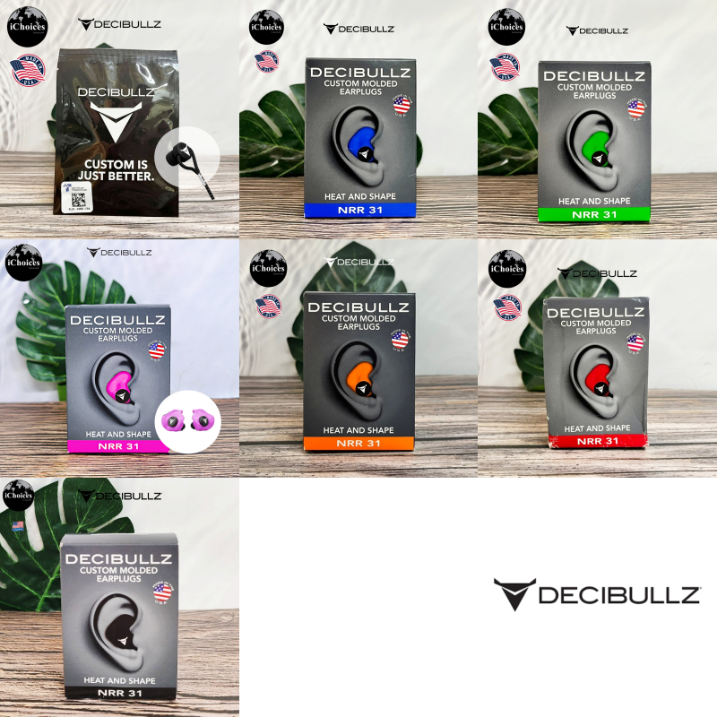 [Decibullz] Custom Molded Earplugs Heat And Shape NRR 31 ที่อุดหู กันเสียง แบบใช้ซ้ำ