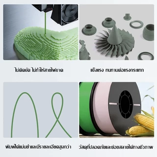 JAERSENT วัสดุการพิมพ์ 3 มิติ PLA-Matte 3D Printer Filament 1.75mm Dimensional Accuracy +/- 0.02 mm 1KG