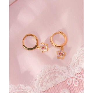 Thelucy Desert rose hoop earrings