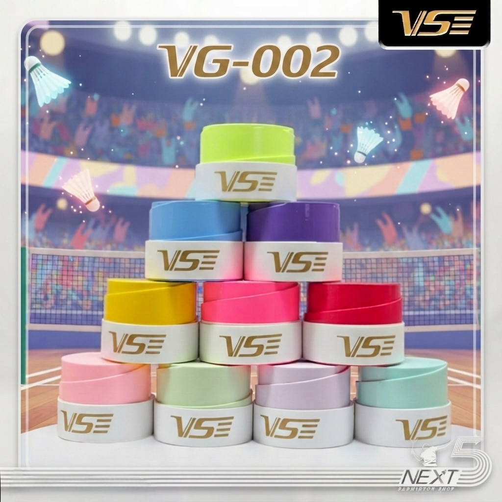 VS กริปยาง VG-002 แบบบาง หลากสี ( 6ชิ้น แถม 1 ชิ้น , 10ชิ้น แถม 2 ชิ้น )
